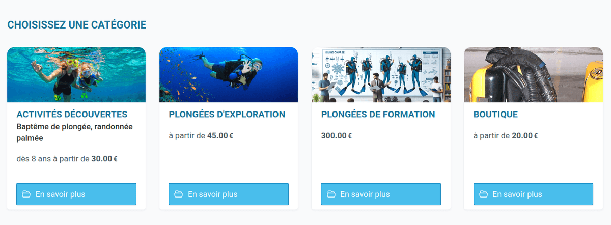 Catalogue de produits